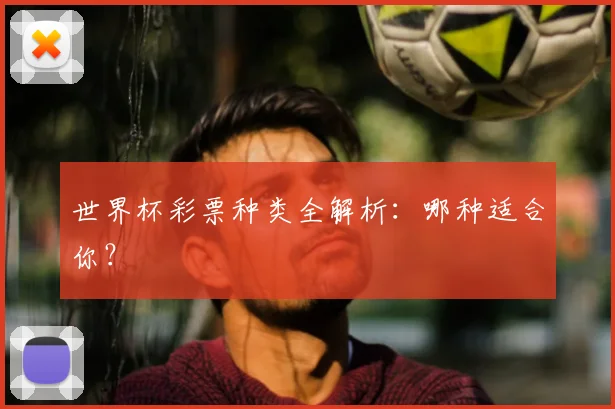 世界杯彩票种类全解析：哪种适合你？